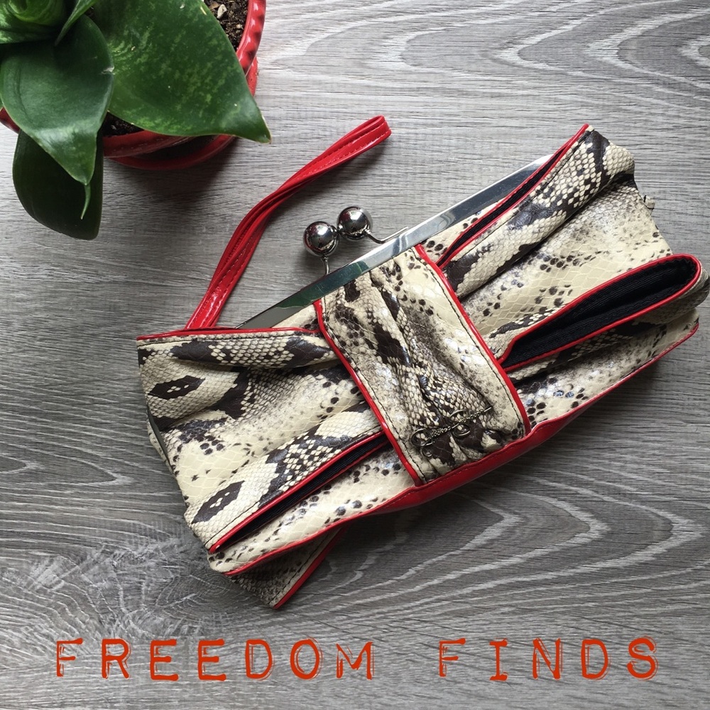 Jessica Simpson Snakeskin Clutch